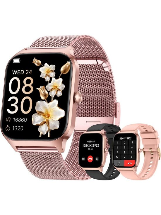 Stylish Rose Gold Smart Watch for Women - Fitness Tracker, Waterproof, Heart main image 5